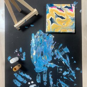 Mini Canvas Fluid Art Kit – DIY Acrylic Pour Painting Kit